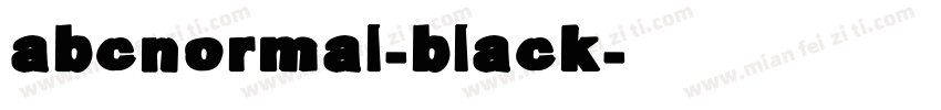 abcnormal-black字体转换