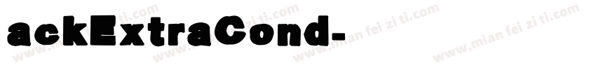 ackExtraCond字体转换