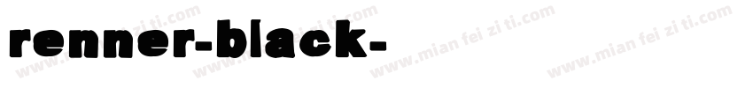renner-black字体转换