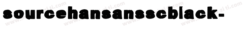 sourcehansansscblack字体转换