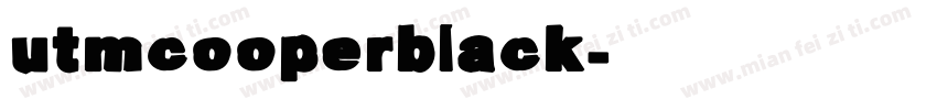 utmcooperblack字体转换