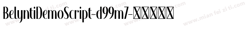 BelyntiDemoScript-d99m7字体转换