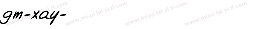 gm-xay字体转换