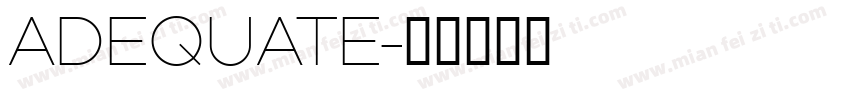 ADEQUATE字体转换