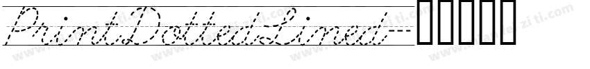 PrintDottedLined字体转换
