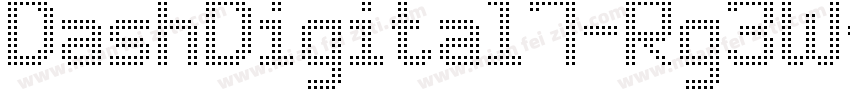 DashDigital7-Rg3W字体转换