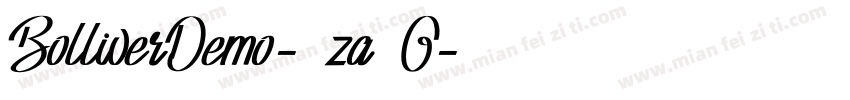 BolliverDemo-3za1G字体转换