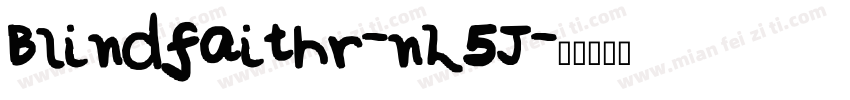 Blindfaithr-nL5J字体转换