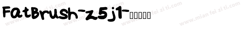 FatBrush-z5j1字体转换