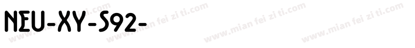 NEU-XY-S92字体转换