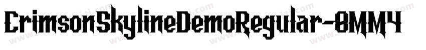 CrimsonSkylineDemoRegular-8MM4A字体转换