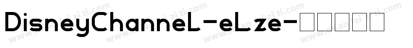 DisneyChannel-eLze字体转换