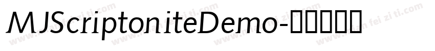 MJScriptoniteDemo字体转换