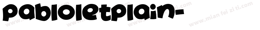 pabloletplain字体转换