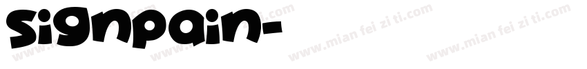 signpain字体转换