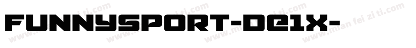 FunnySport-dE1X字体转换