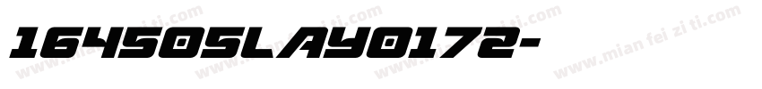 164505LAY0172字体转换