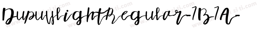 DupuylightRegular-7B7A字体转换
