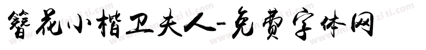 簪花小楷卫夫人字体转换