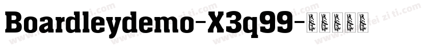 Boardleydemo-X3q99字体转换