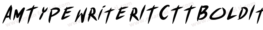 AmTypewriterITCTTBoldItalic字体转换