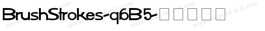 BrushStrokes-q6B5字体转换
