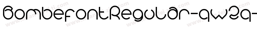 BombefontRegular-qw2q字体转换