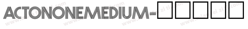 ActonOneMedium字体转换