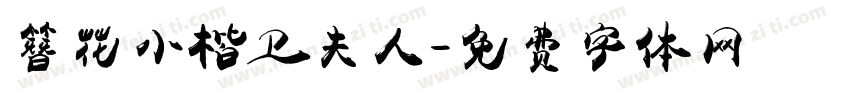 簪花小楷卫夫人字体转换