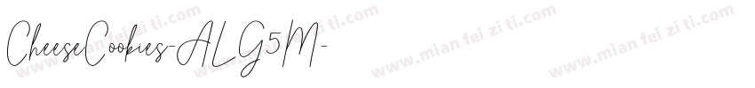 CheeseCookies-ALG5M字体转换