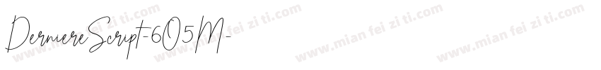 DerniereScript-6O5M字体转换