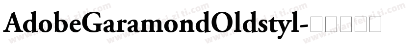 AdobeGaramondOldstyl字体转换