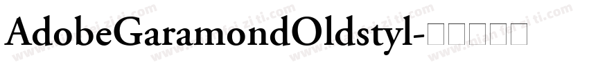 AdobeGaramondOldstyl字体转换