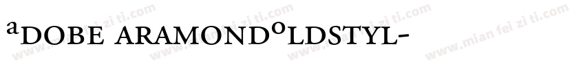 AdobeGaramondOldstyl字体转换