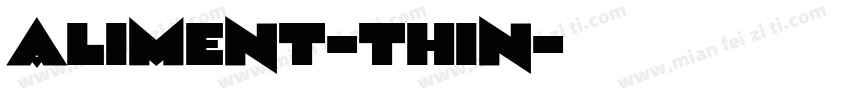 Aliment-Thin字体转换