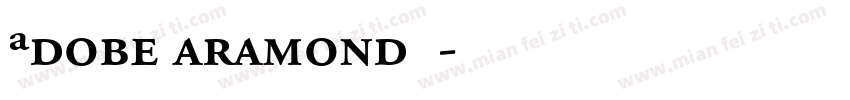 AdobeGaramond字体字体转换