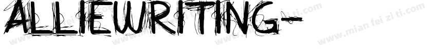 Alliewriting字体转换