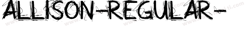 Allison-regular字体转换