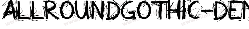 allroundgothic-demiziti字体转换