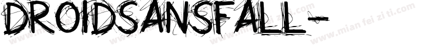 droidsansfall字体转换