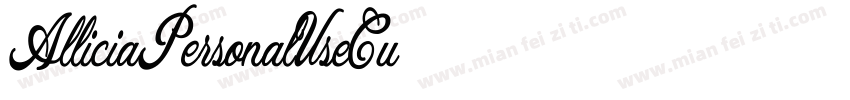 AlliciaPersonalUseCu字体转换