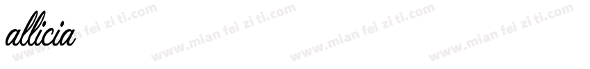 allicia字体转换