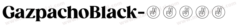 GazpachoBlack字体转换