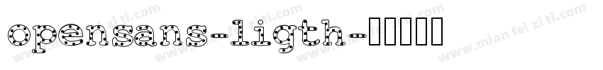 opensans-ligth字体转换