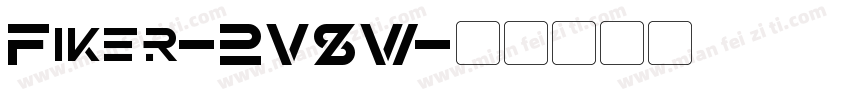 Fiker-2V8W字体转换