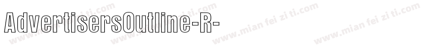AdvertisersOutline-R字体转换
