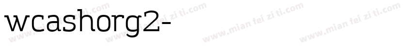 wcashorg2字体转换
