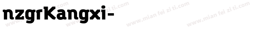 nzgrKangxi字体转换