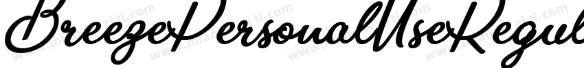 BreezePersonalUseRegular-oYBz字体转换