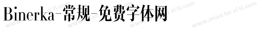 Binerka-常规字体转换